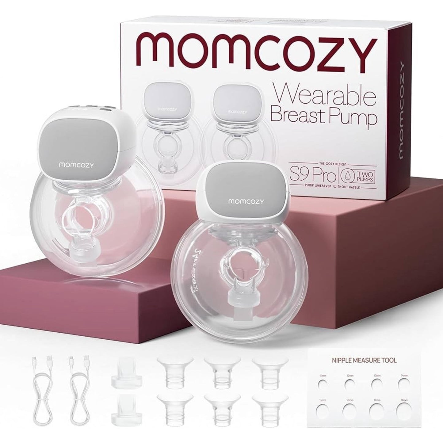 Momcozy S9 Pro Upgraded Double Wearable Breast Pump 6 Oz Hands Free Open Box