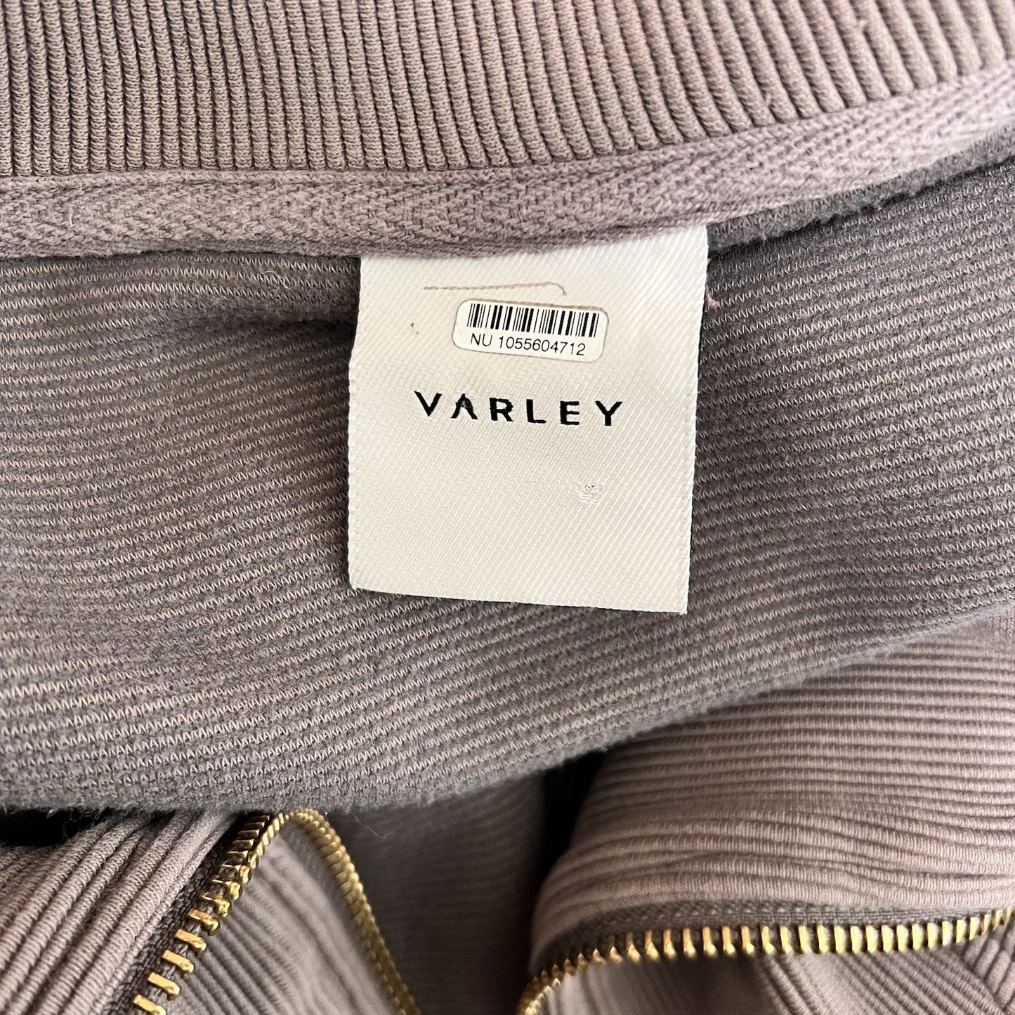 Varley Vine Half Zip Pullover Ottoman Ribbed Oversized Scuba Funnel Neck Lounge