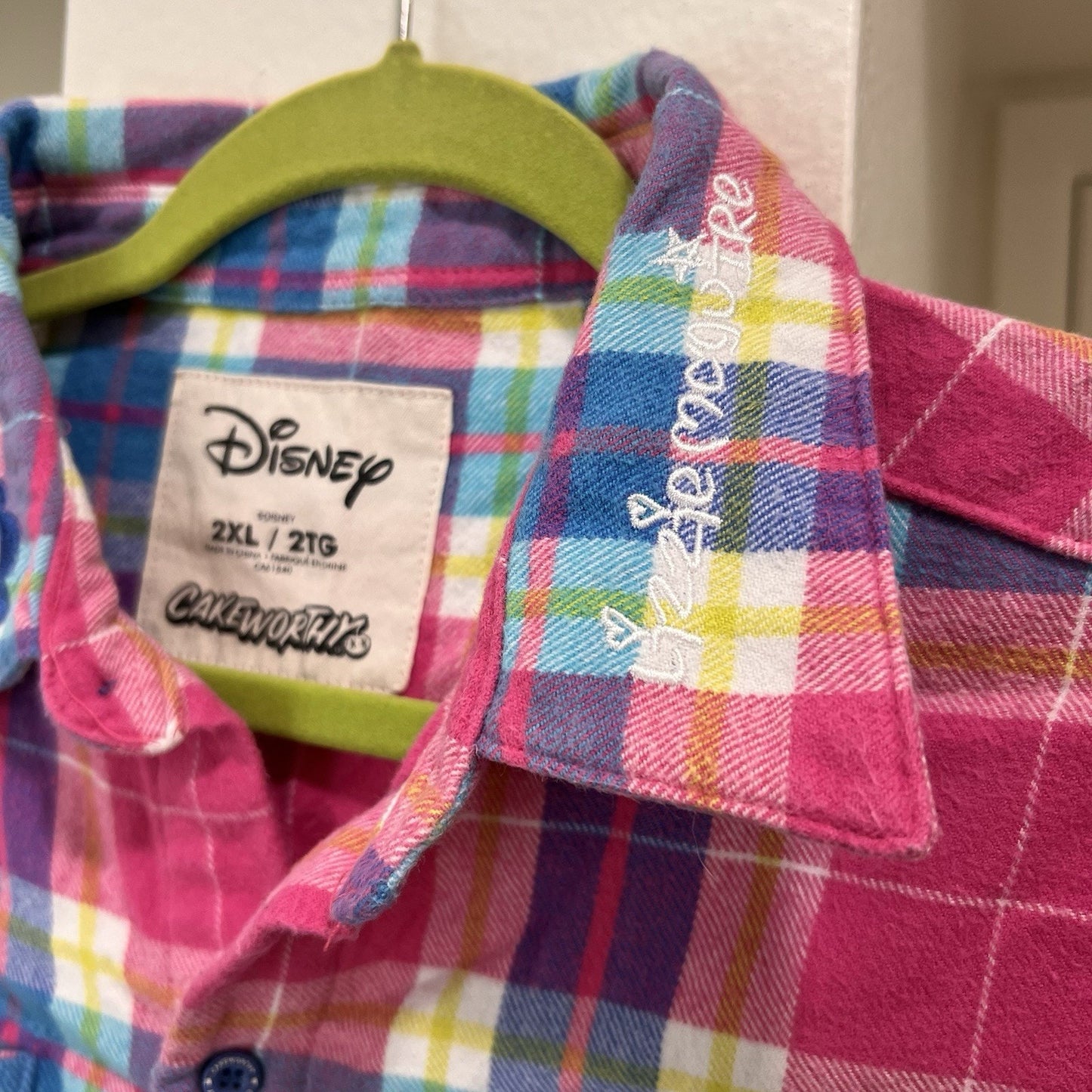 Lizzie McGuire Cakeworthy 2XL Pink Plaid Flannel Outfit Repeater Y2K Icon