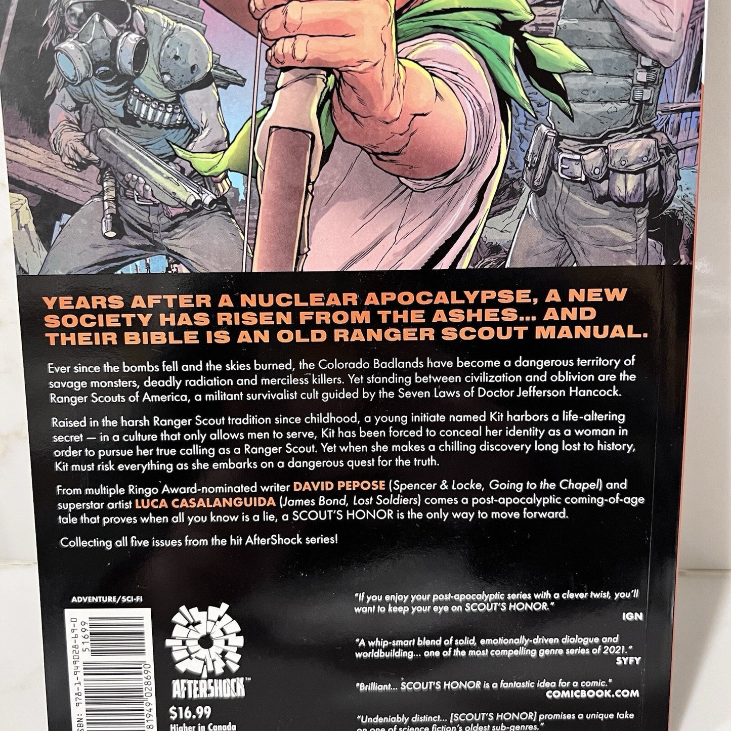 New “Scouts Honor” Graphic Novel Aftershock Comics 2021 Post-Apocalyptic Unique