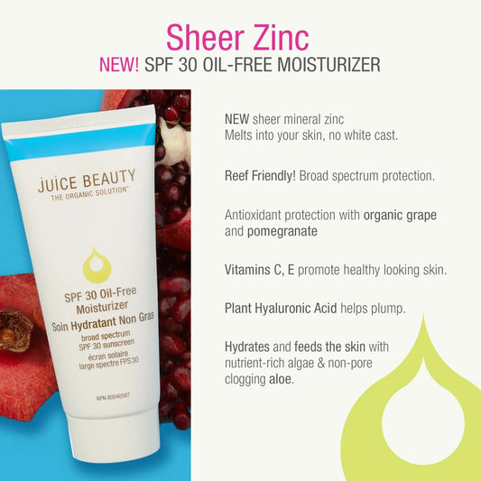 JUICE BEAUTY SPF 30 Oil-Free Moisturizer Full Size 2 oz - Reef Safe