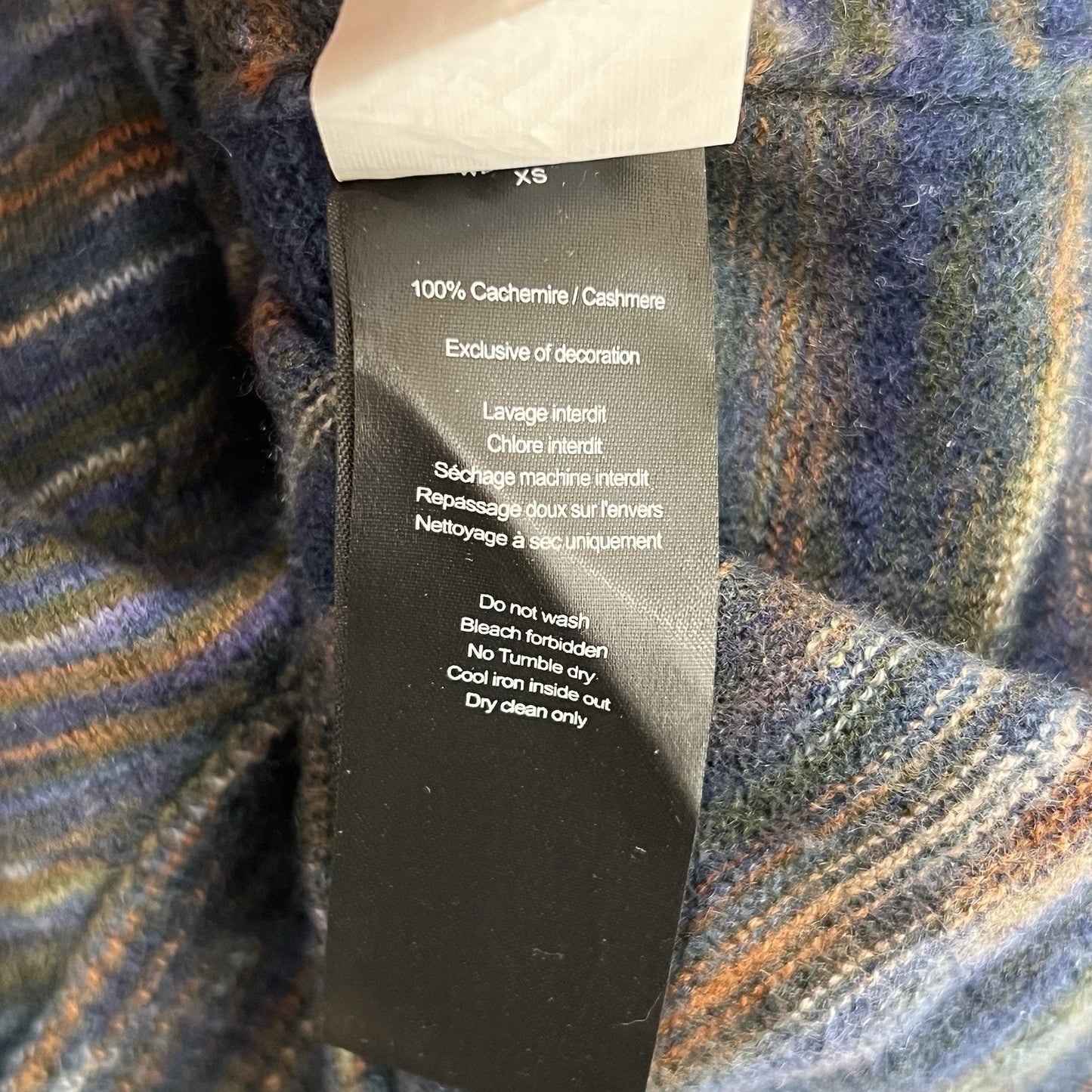 Zadig & Voltaire Deluxe XS Cashmere Sweater Luxury Soft French Parisian Raw Hem