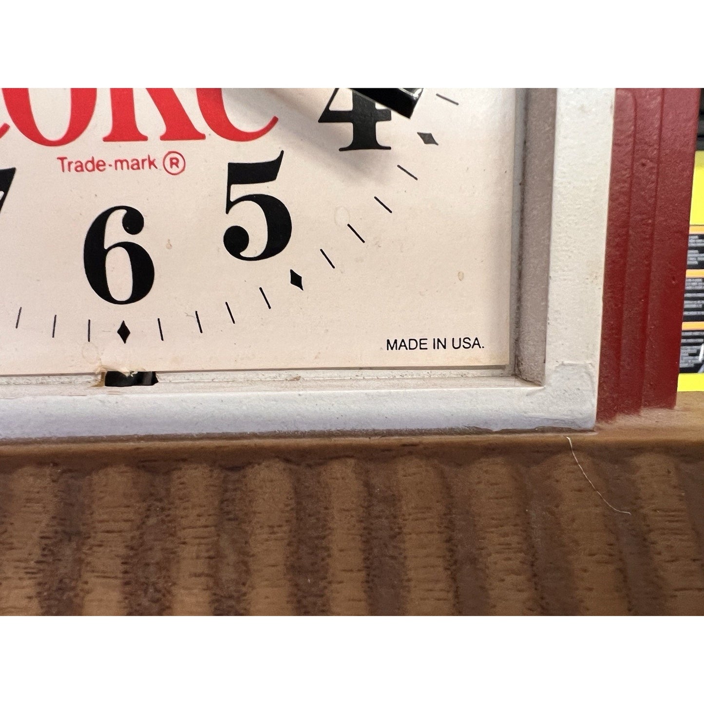 COKE 1990 Coca Cola 3D Plastic Billboard & Service Gas Station WALL CLOCK
