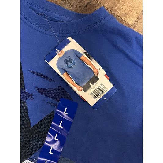 Marmot Men's Organic Cotton Graphic Tee Shirt Royal Blue Men’s Size L