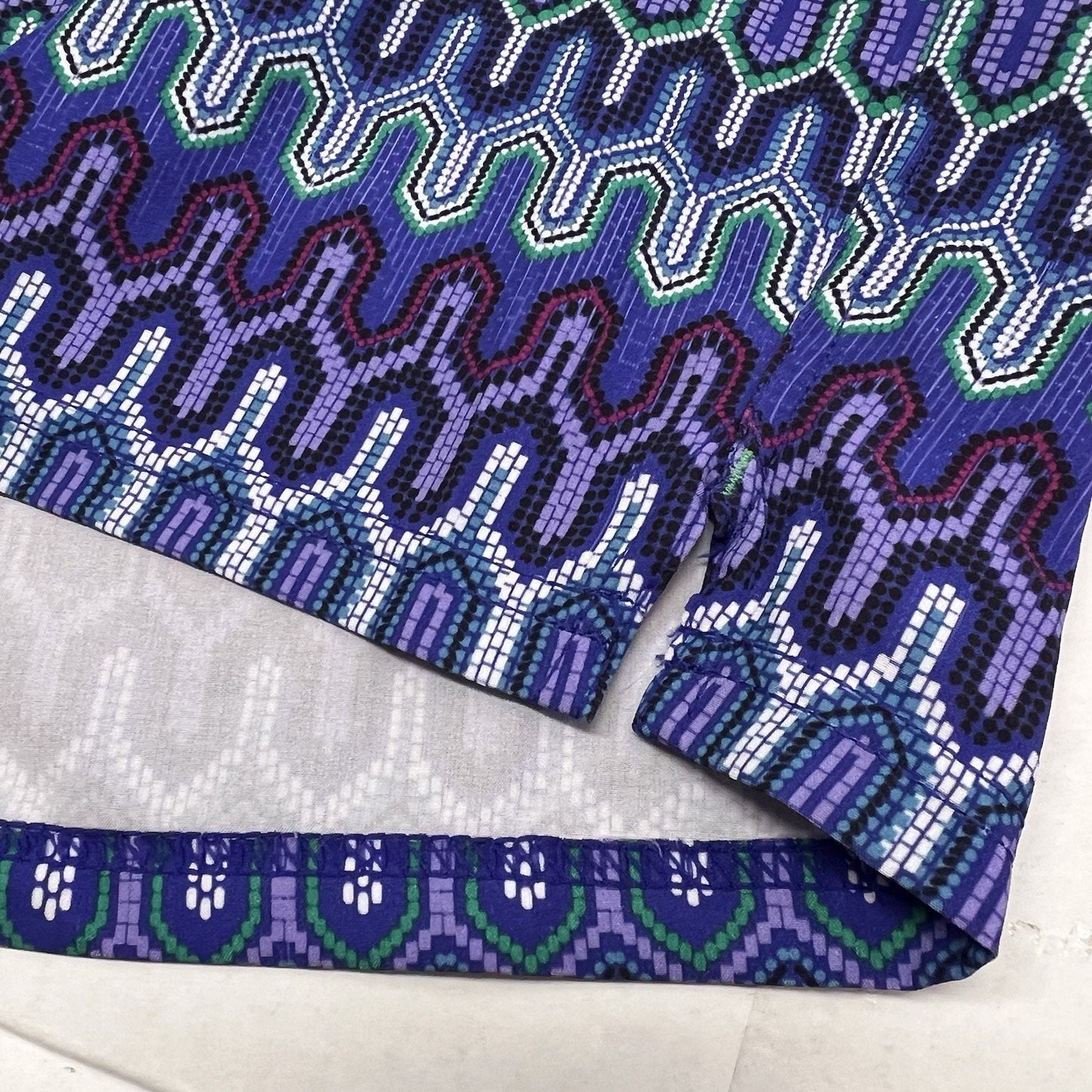 prAna Women (S) Makenna Board Shorts Low Rise Surfing Hiking Purple Geometric