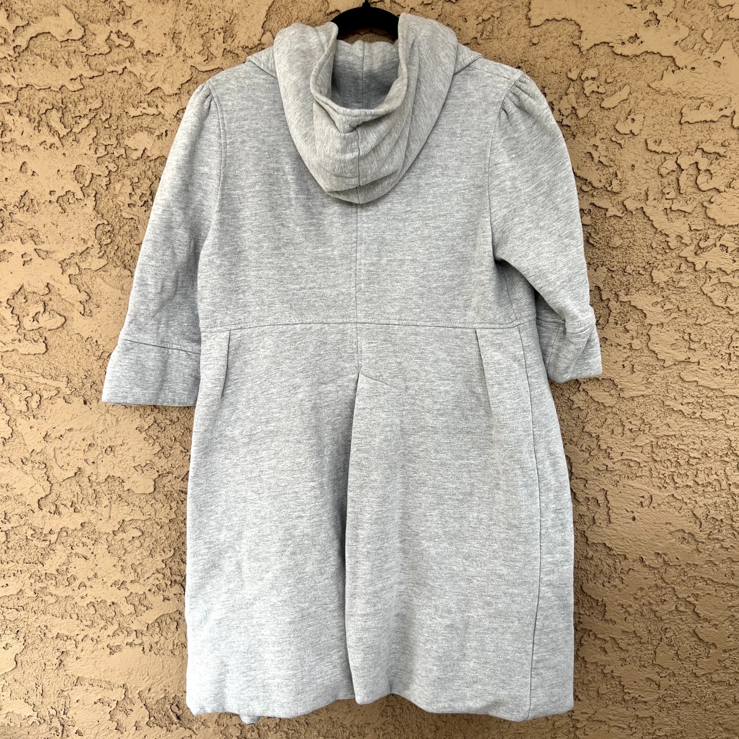Juicy Couture Peacoat Jacket (M) Y2K Coat Hooded Empire Waist Double Breast VTG