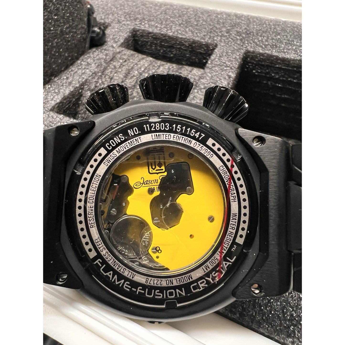 Invicta Reserve Jason Taylor Limited Edition Watch Set Autographed Signed Case
