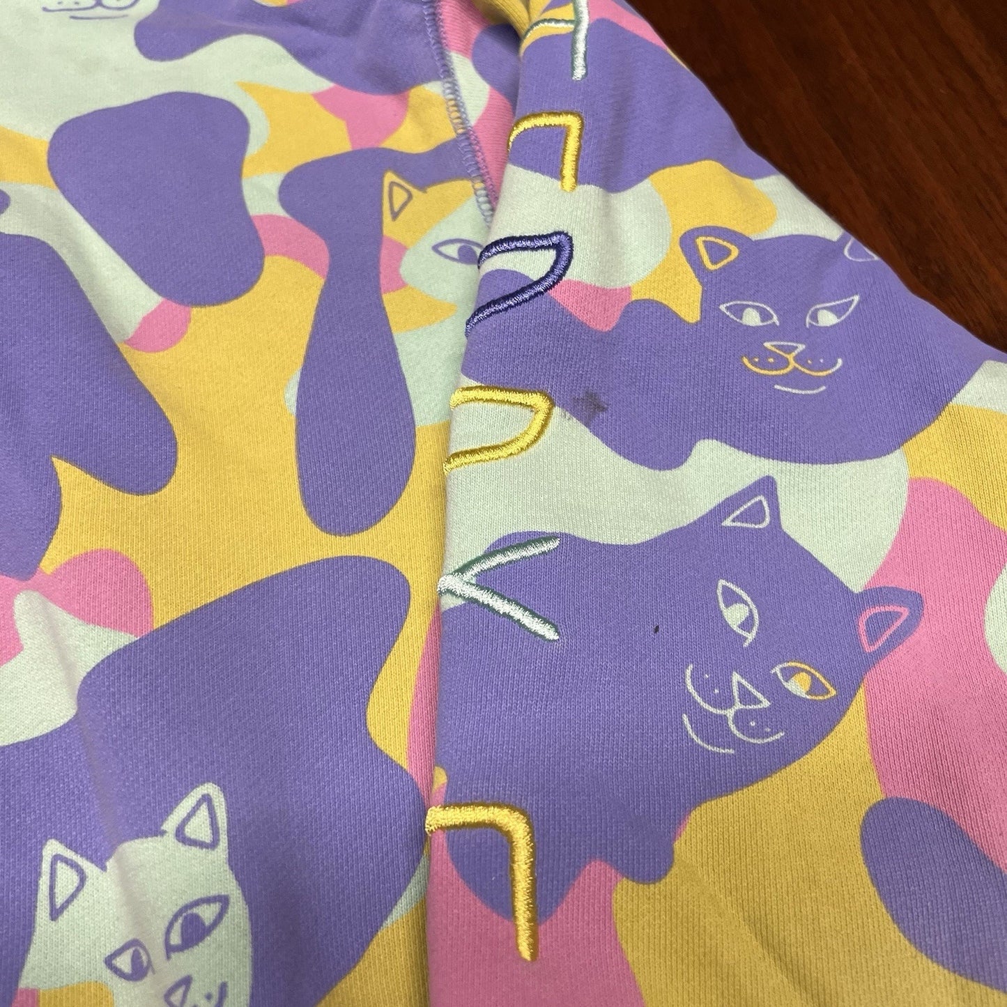 Ripndip x Teddy Fresh Hoodie Sweatpants Set (L) Unisex Pastel Camo Pullover