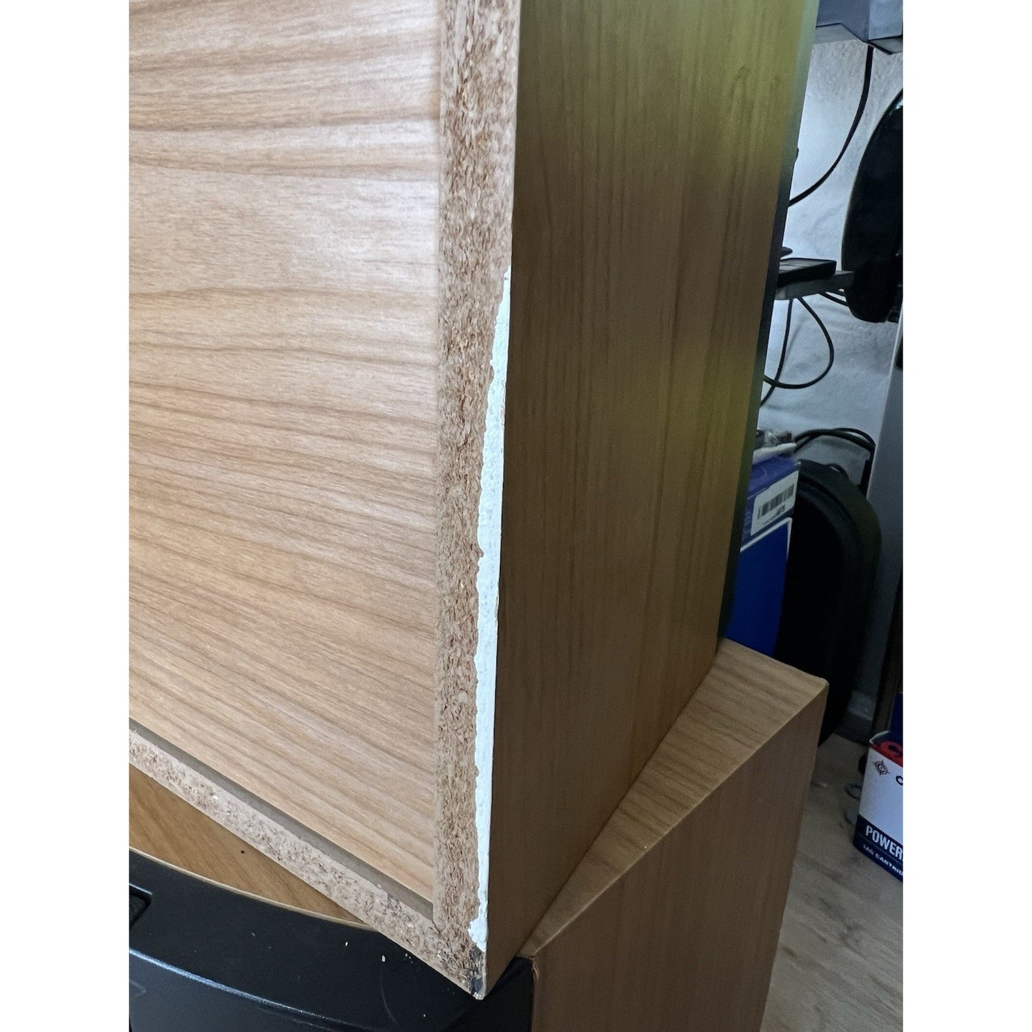 BOSE 301 V Left and Right Speakers Blonde Cabinets Excellent Condition