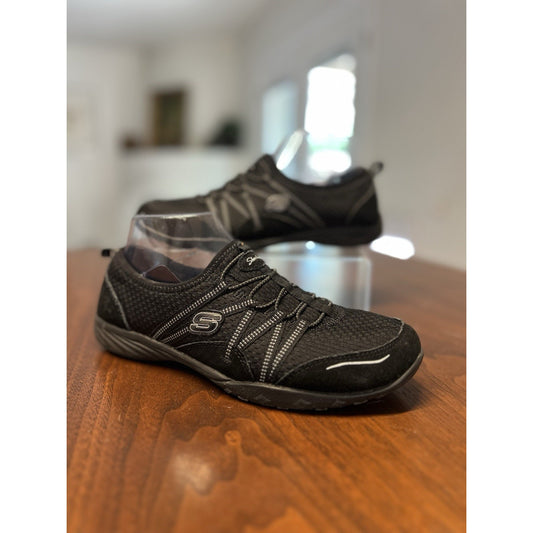 Skechers Flex Appeal 3.0 Sneakers Black Slip-on Mesh Breathable Women’s Size 8