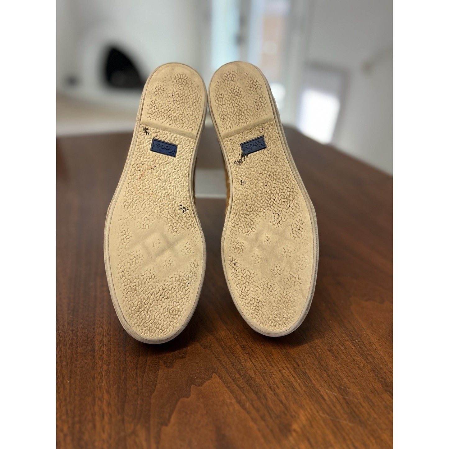 Keds Anthropologie Platform Leopard Print Calf Hair Slip-On Sneakers Women's 9