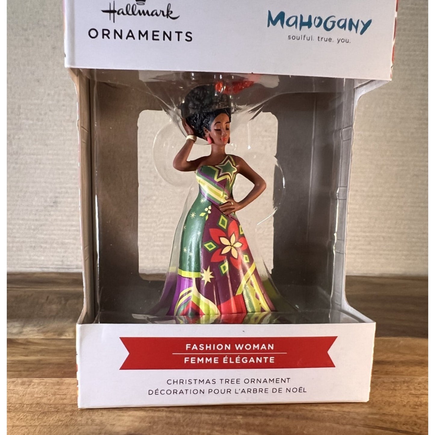 2025 Hallmark Mahogany Fashion Black Woman Christmas Tree Ornament New w Box