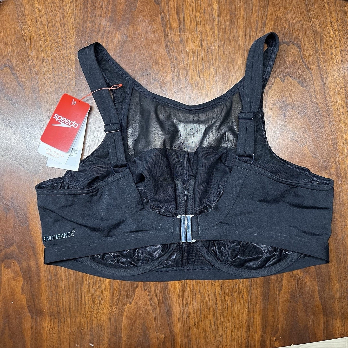 NWT Bravissimo Speedo Bikini Top 36FF Full Coverage Wire Adjustable Plus Size