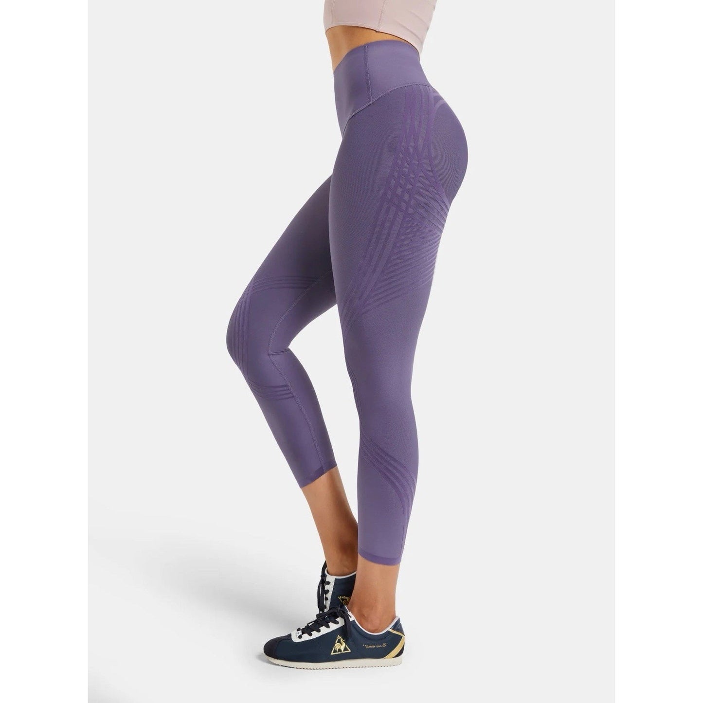 Fanka Body Sculpt 7/8 Legging XS Compression Lift Reversible High Waist Purple