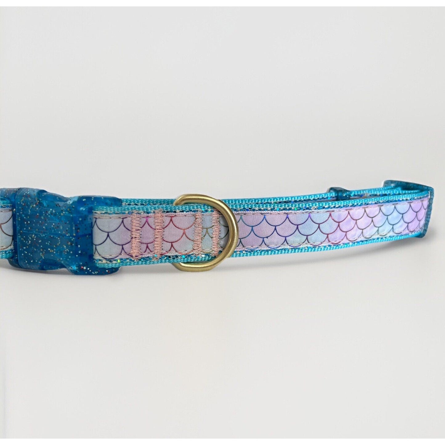 NWT Top Paw (L) Mermaid Purple Glitter Sparkle Cute Girly Dog Puppy Collar New