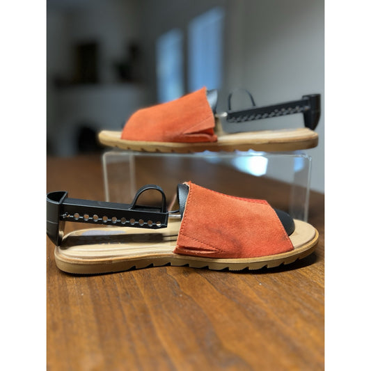 Sorel Ella™ II Block Slide Comfortable Sandals Signal Red 6B (M) NWOB