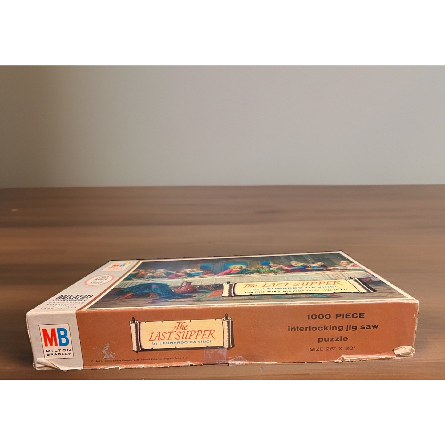 Vintage 1965 Milton Bradley The Last Supper Jigsaw Puzzle 1000 Pc #4557 Da Vinci