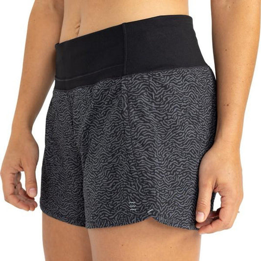 Limited Edition Free Fly Women XS Bamboo Lined Breeze Shorts 4" Tidewater Print