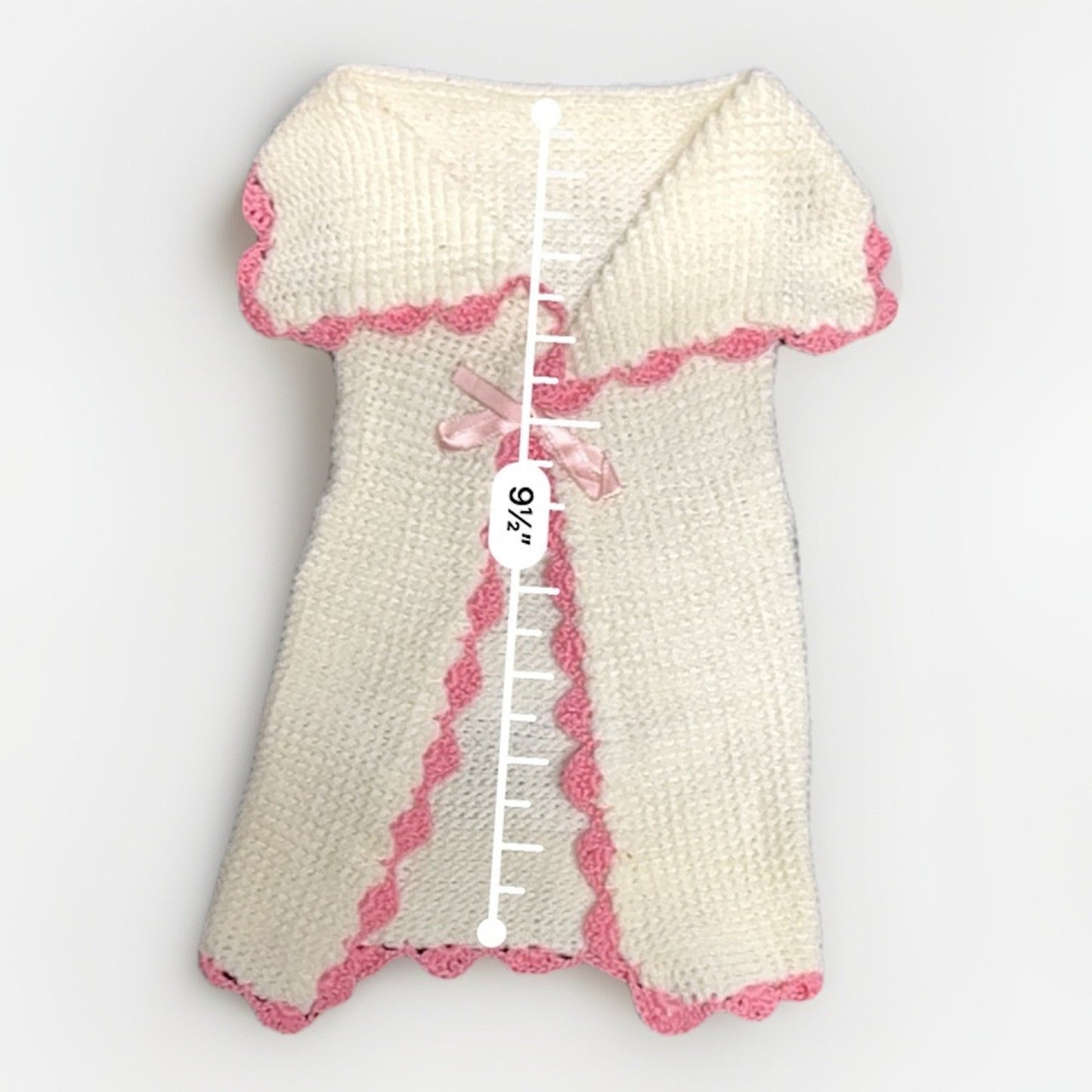 Vtg White & Pink Infant Outfit Hat Blanket Wrap Buster Brown Toe To Crown Box