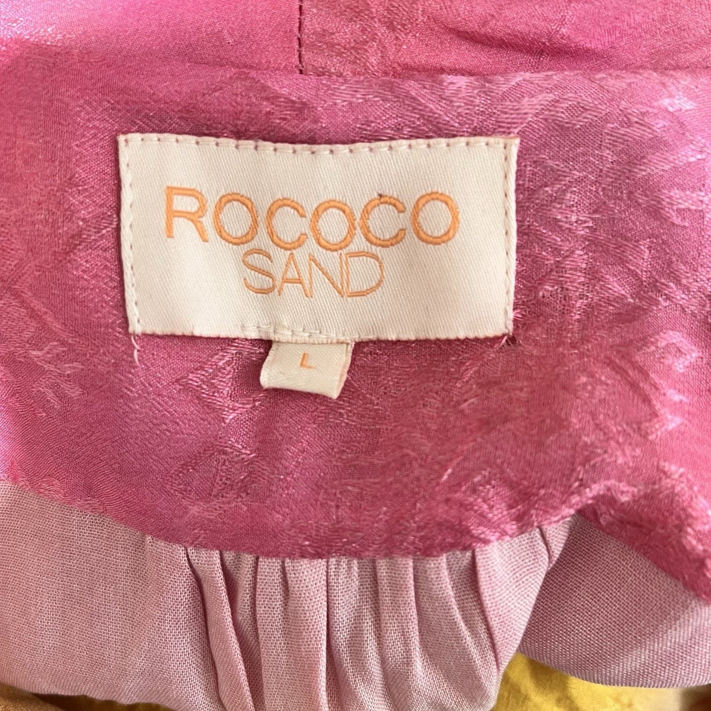 Rococo Sand Wrap Mini Dress (L) Ombré Luxe Ibiza Boho Designer Resort Boho