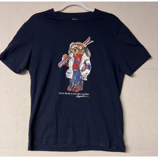 Polo Ralph Lauren “Ski Bear” T-shirt Navy Blue Mens Size Medium