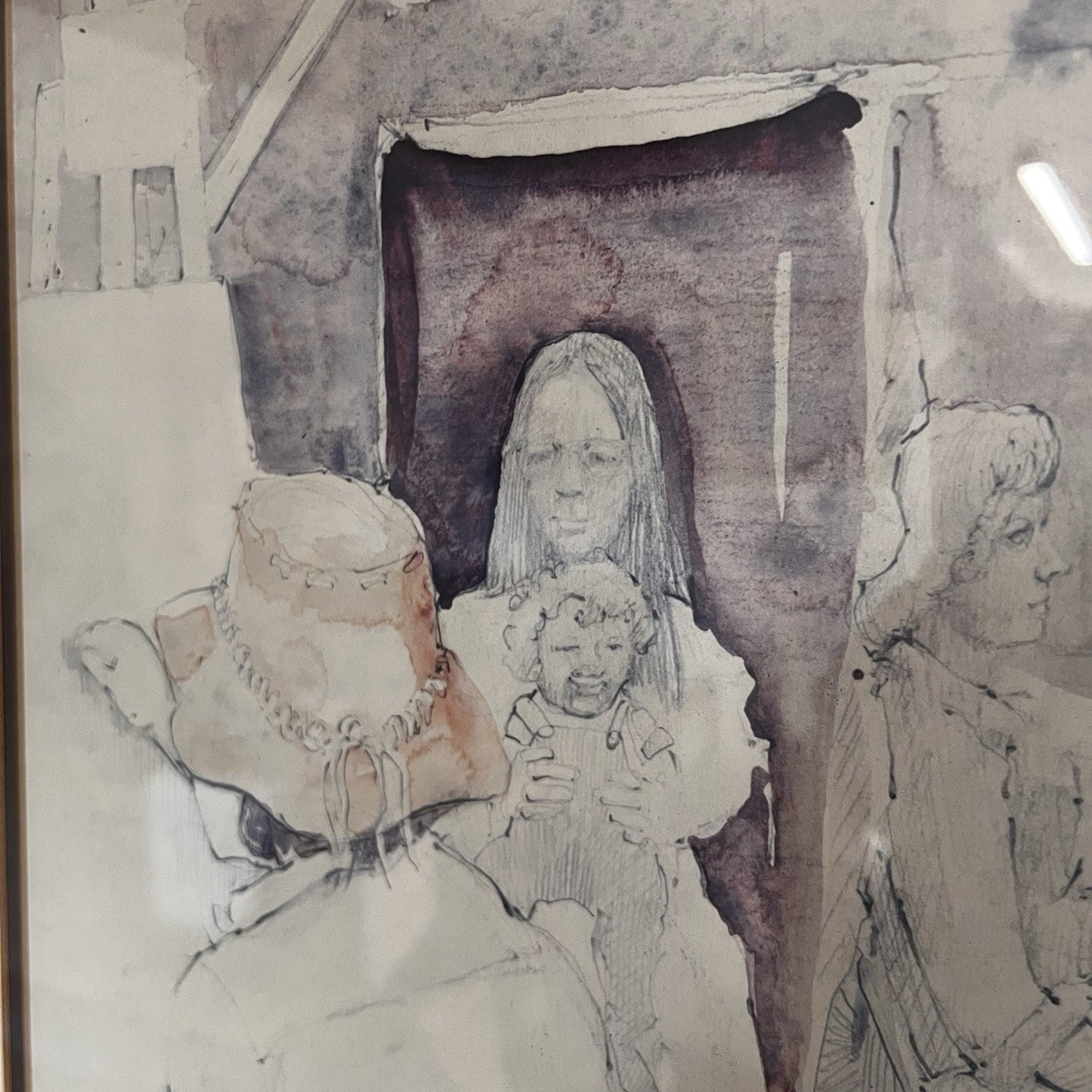 Vtg 1979 Watercolor Original By Stephen Hudson “Jackson Square New Orleans”