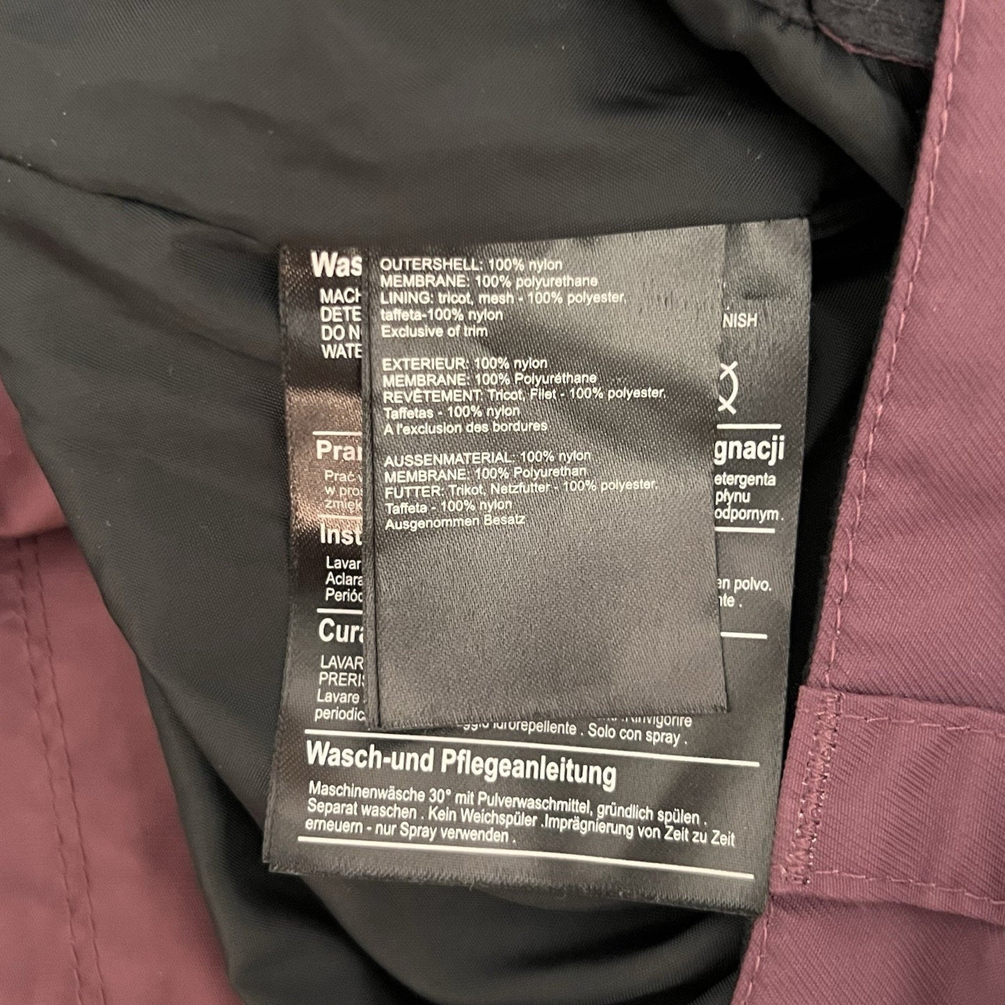 $235 Burton Dryride Da Nang XXS Snowboard Cargo Ski Pants Women Purple 2XS