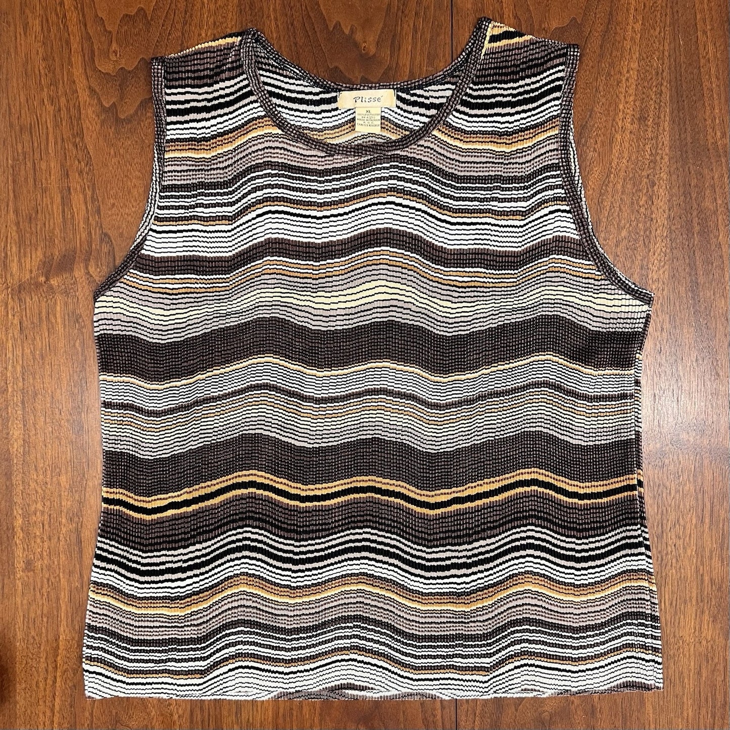 Vintage Lot Of 4 Plissé & Nicola Pleats Crinkle XL Sleeveless Tops Y2K Unique