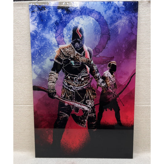 God of War Kratos and Atreus Premium Acrylic Art Panel - 24"x16"