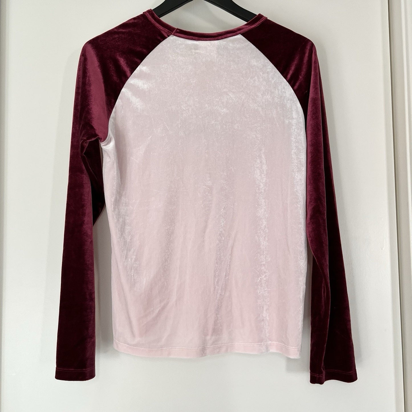 Vintage Disney Store Velvet Tinker Bell (M) Pink Long Sleeve Shirt Embroidered