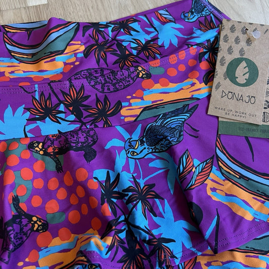 NWT Dona Jo Soar Skort 1.5 (M) Tennis Golf Pickleball Tiered Ruffle 14.5” New
