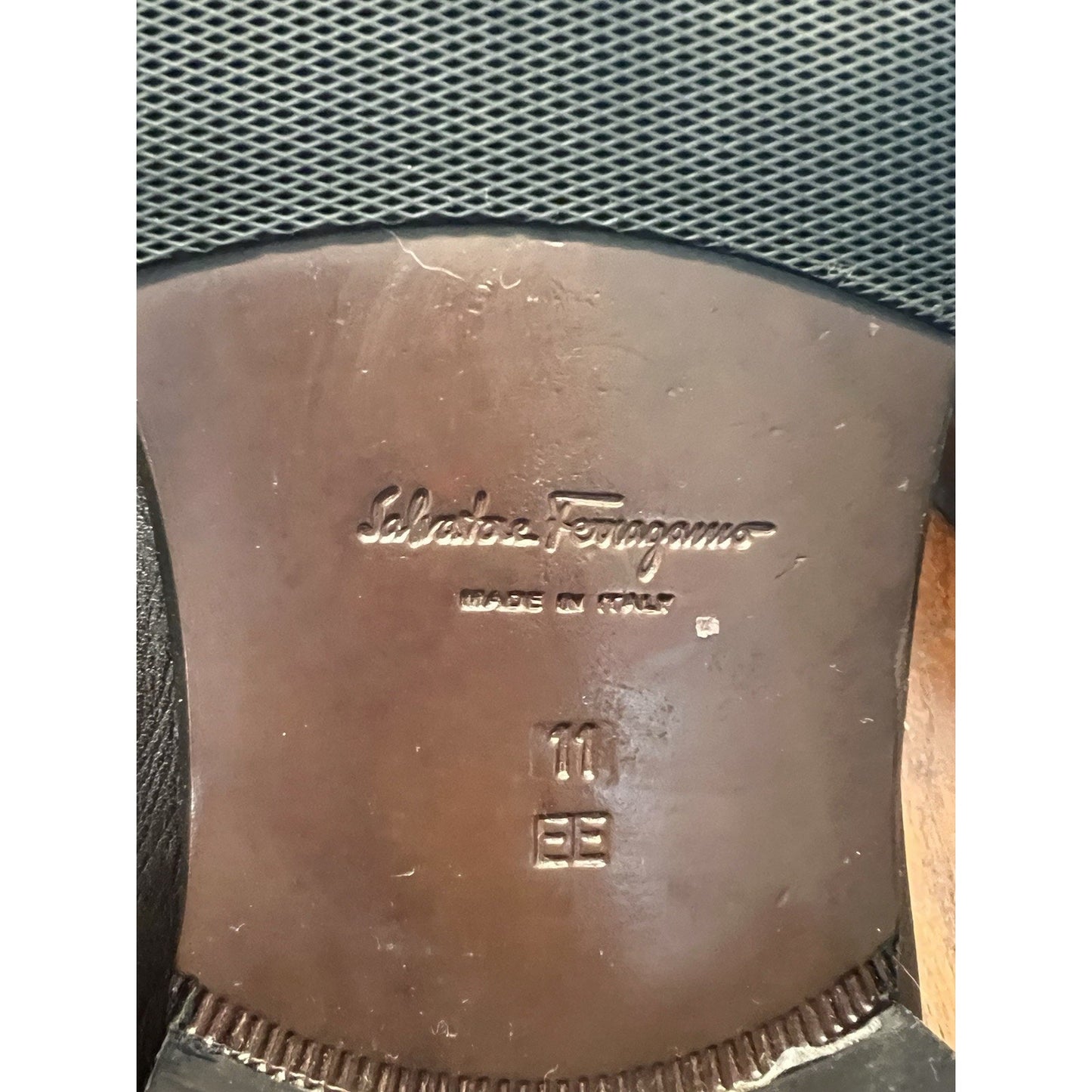 Salvatore Ferragamo Chocolate Brown Soft Leather Penny Loafer Sz 11 EE
