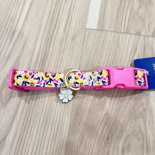 Top Paw Small Puppy Dog Collar Daisy Cute Flowers Adjustable Comfort Girly