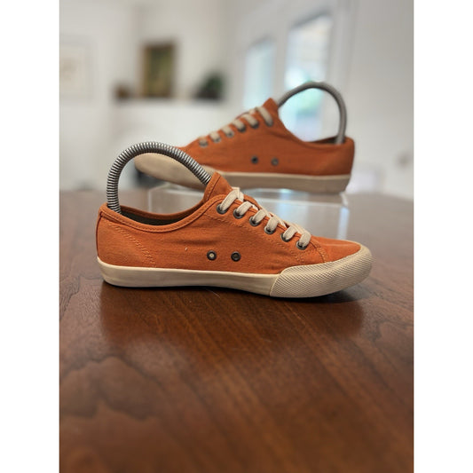 SeaVees Monterey Standard Orange Canvas Sneakers Women’s Size 5.5
