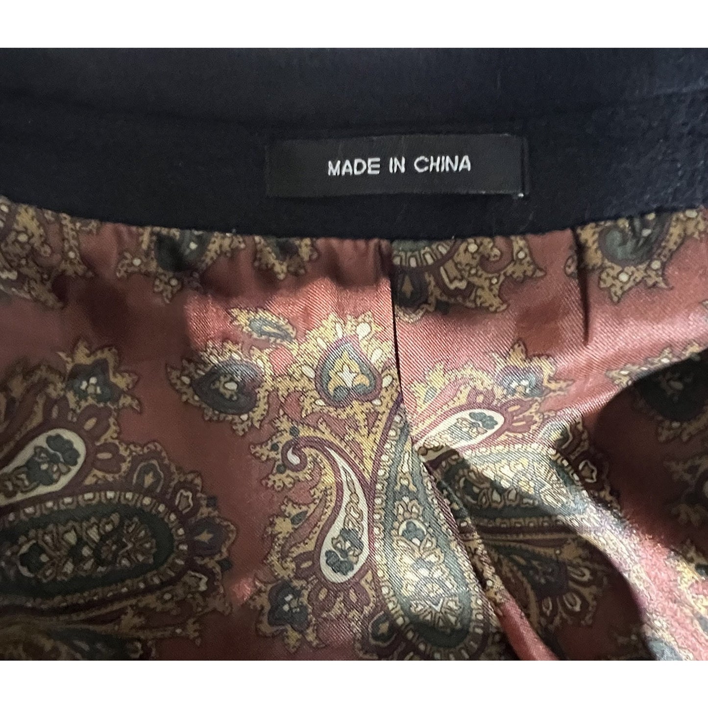 Lauren By Ralph Lauren 2 Button Black Silk/Wool/Cashmere Suit Jacket 46R