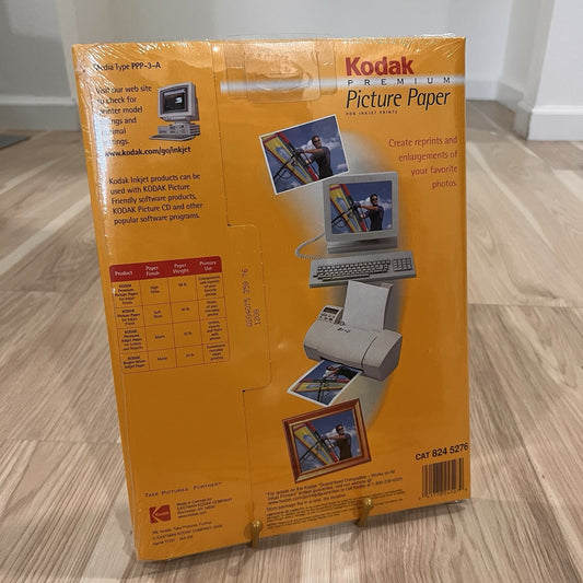 30 Sheets Kodak Premium Picture Photo Paper 8.5 x11” High Gloss Inkjet Printer