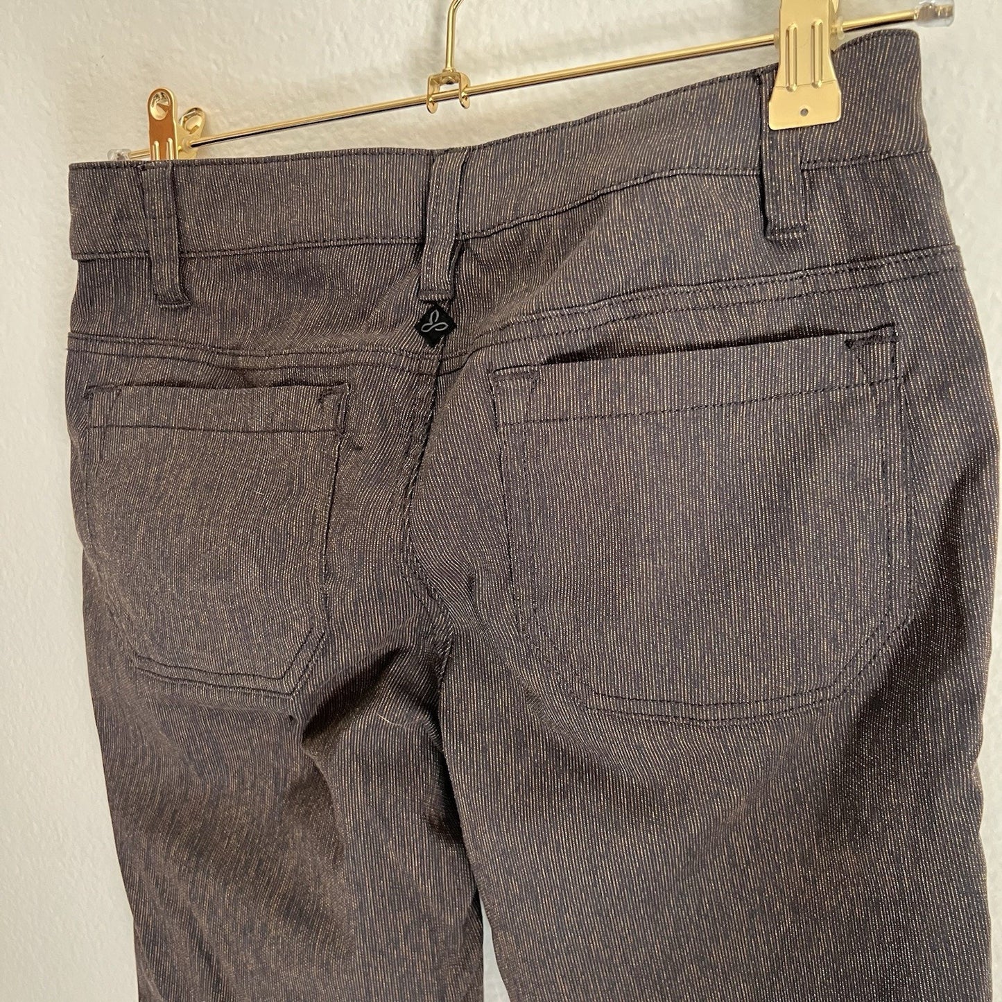 prAna Tashia 0/28 Brown Gorpcore Casual Outdoor Stretch Skinny Pants Mid-Rise