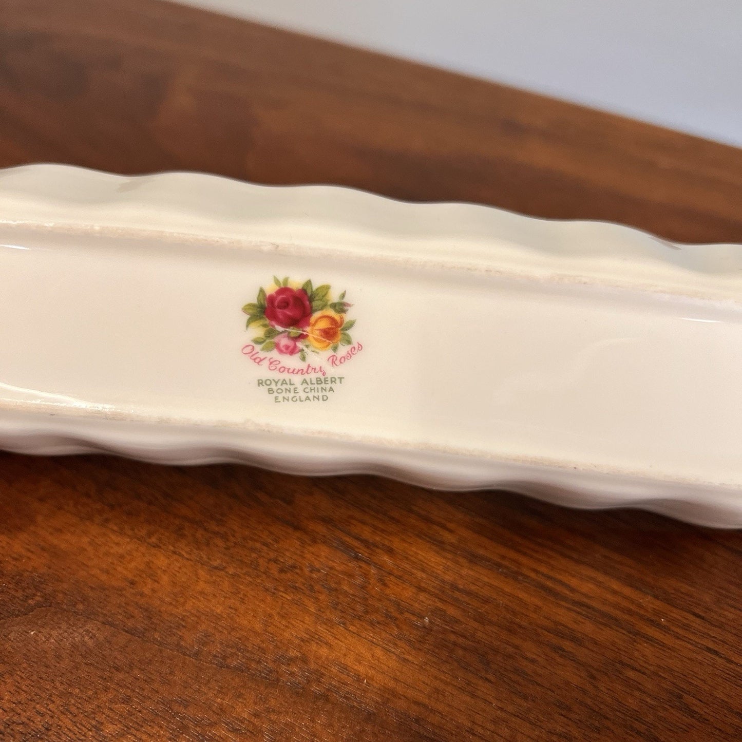 Royal Albert Old Country Roses Mint Dish Candy Olive Bone China Trinket Tray