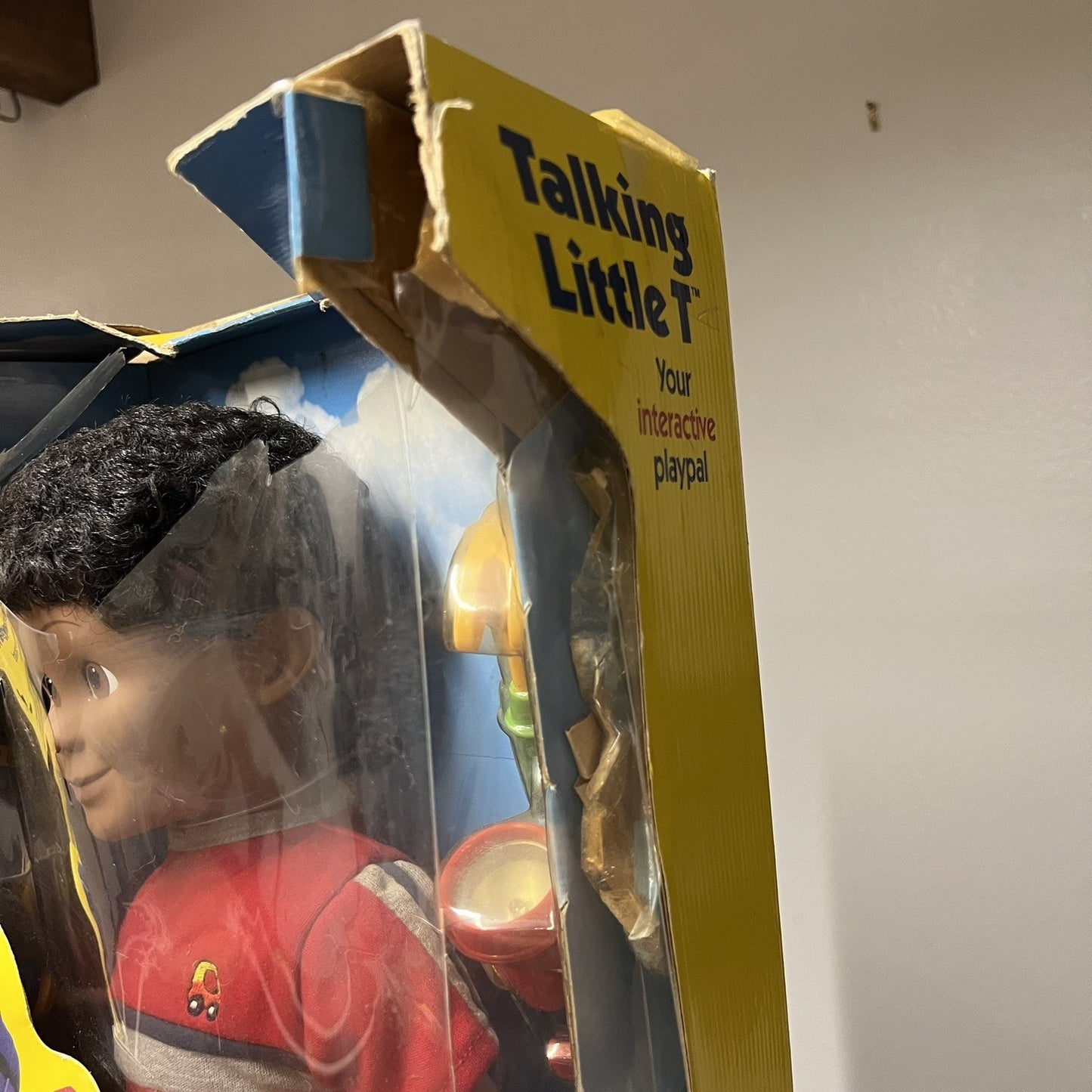 NIB Little Tikes Talking T Interactive Playpal Black Brown Boy Doll Playmates