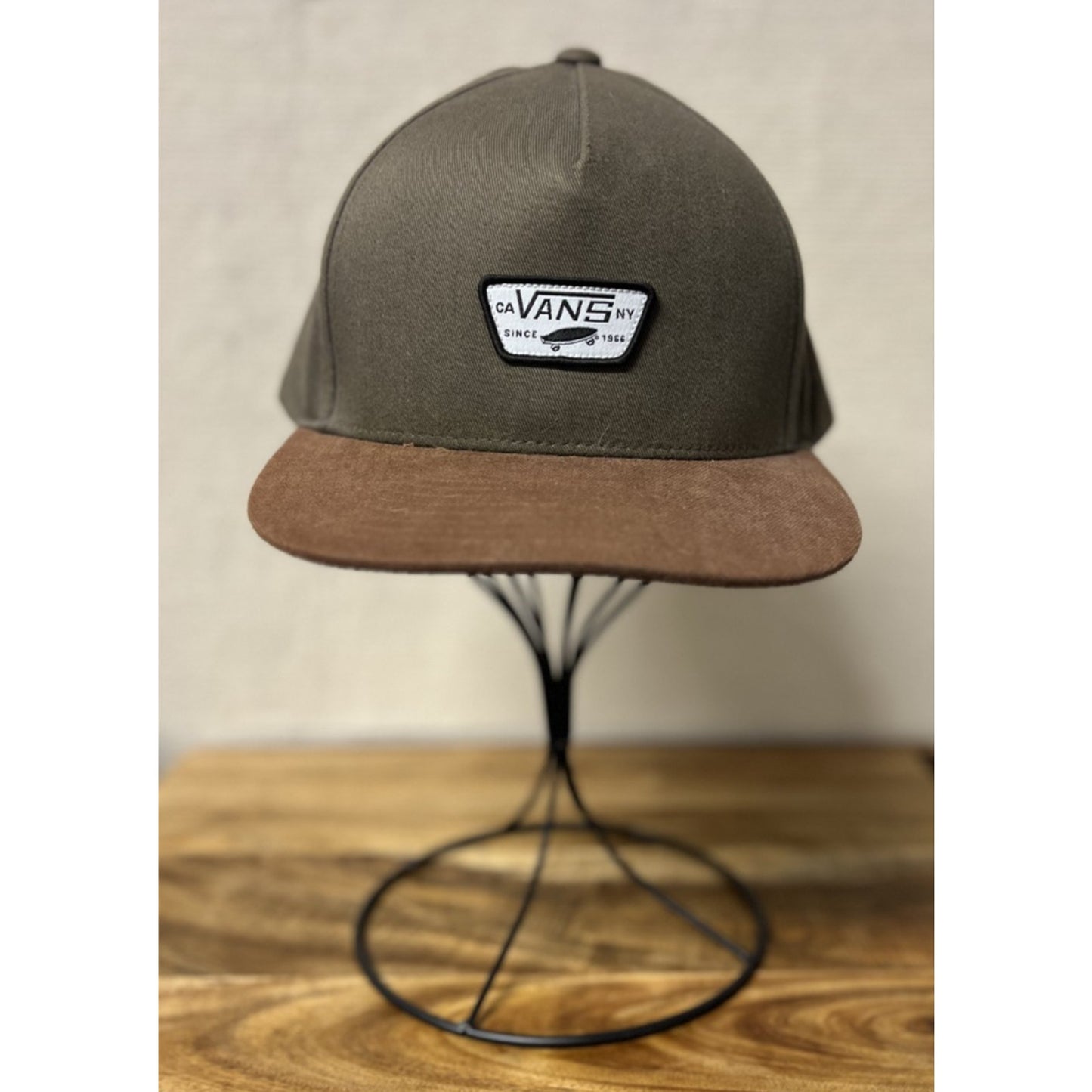 Vans Mini Full Patch II Snapback Olive Green / Brown Hat