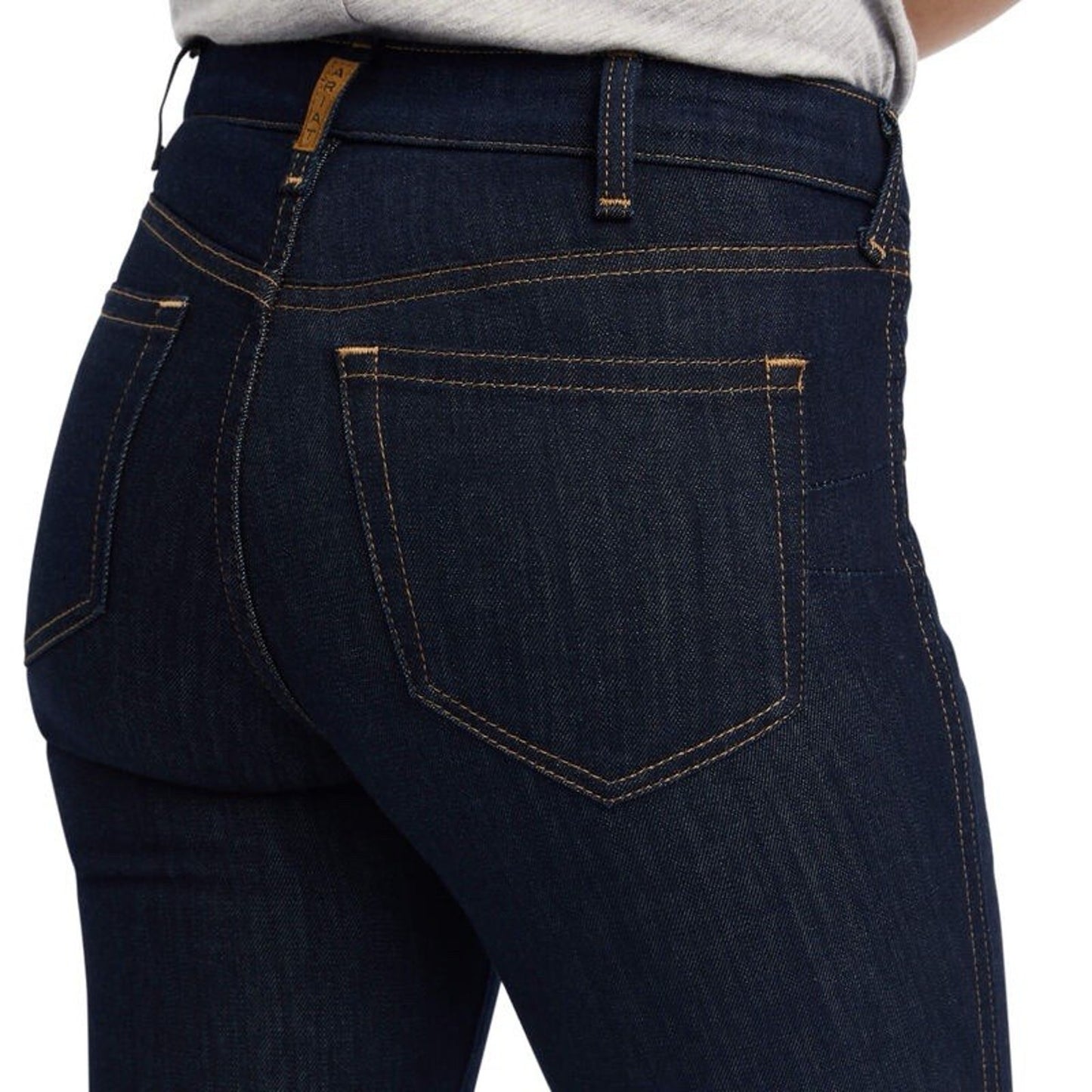 NWT Ariat R.E.A.L 32R High Rise Flare Jean Dark Wash Rinse Topstitch Western
