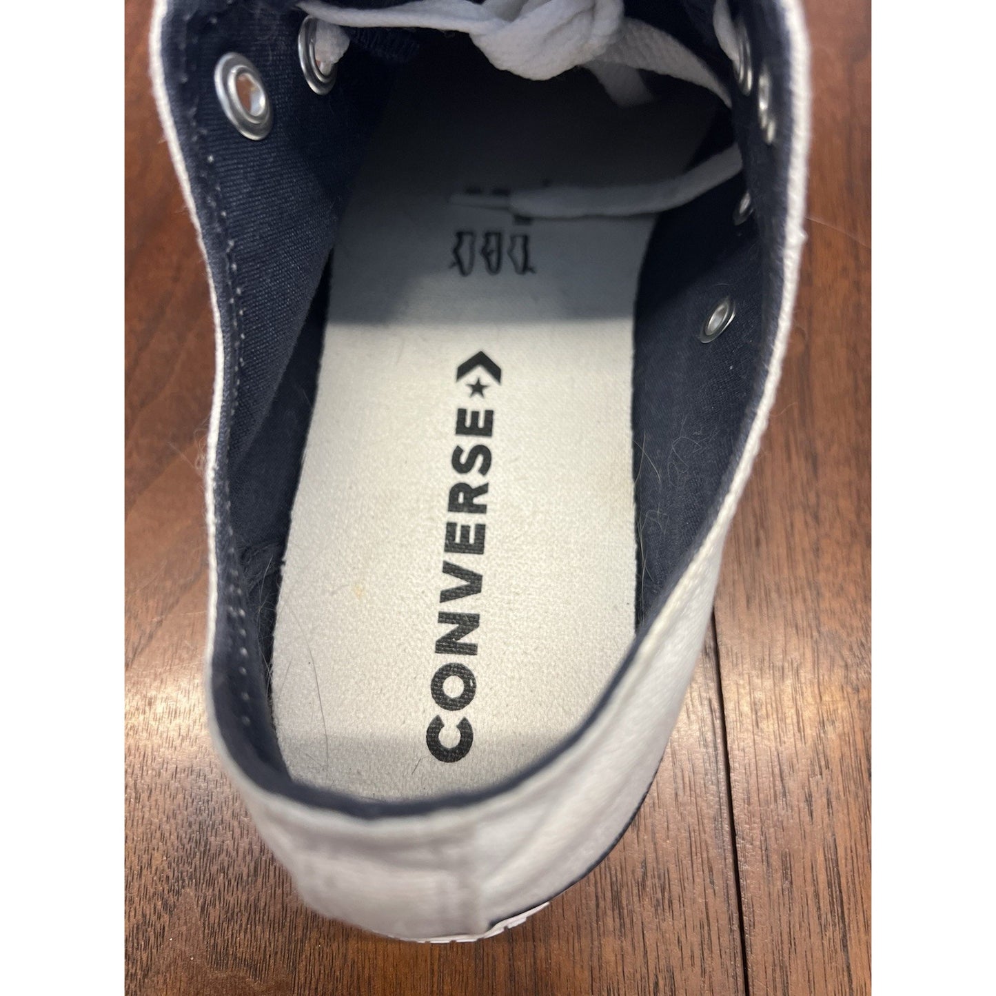 Converse Chuck Taylor All Star Double Tongue White Blue Ox Men Sz 8 Women Sz 10