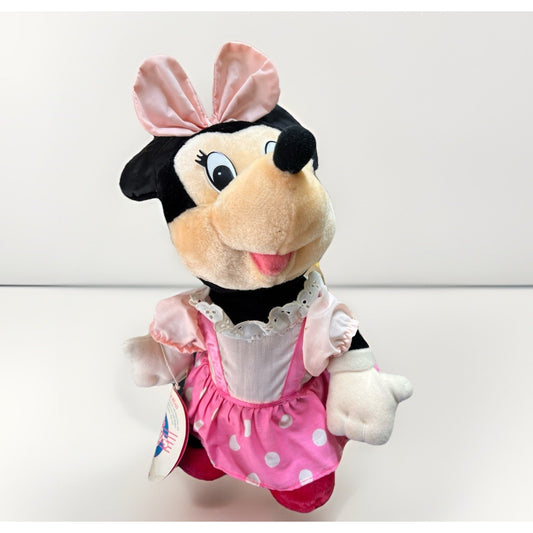 Vintage 1987 Disney Minnie Mouse plush toy the "Little Boppers" Worlds Of Wonder