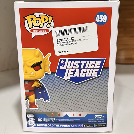 MISPRINT ERROR Exclusive Funko Pop Heroes Justice League 459 Etrigan The Demon