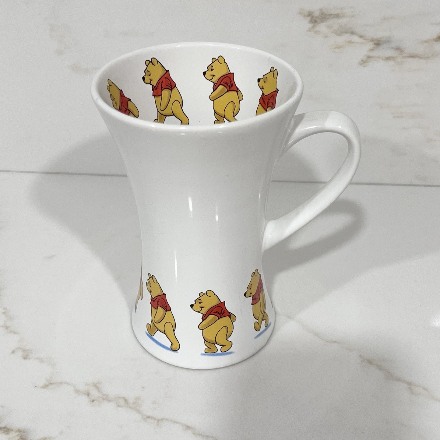 Vintage Disney Store Winnie Pooh Coffee Mug Honey Pot Bees Tall 16 oz Retro