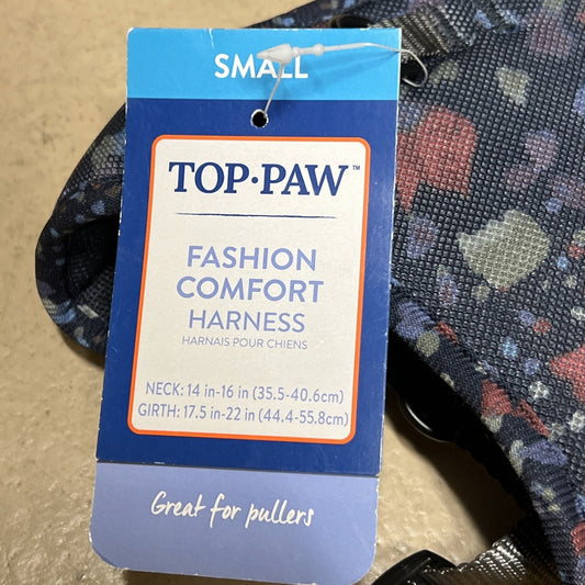 Top Paw Nave Terrazzo Adjustable Comfort Harness Size Small