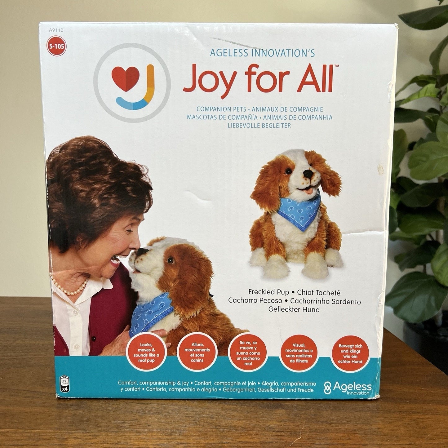 Ageless Innovations Joy For All Companion Pet Pup Interactive Dog Elderly Senior