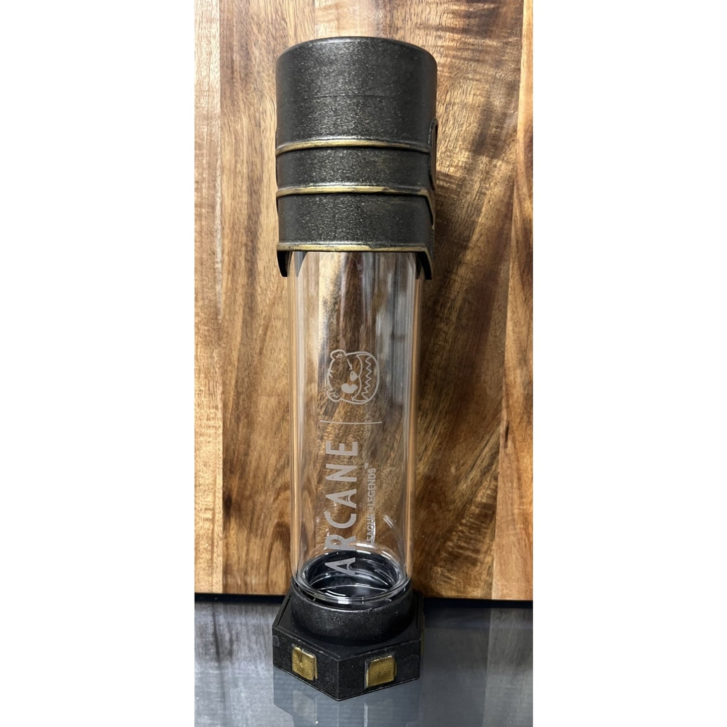 Working Arcane League of Legends x Boba Bear Shimmer Vial Drink Bottle Lighted