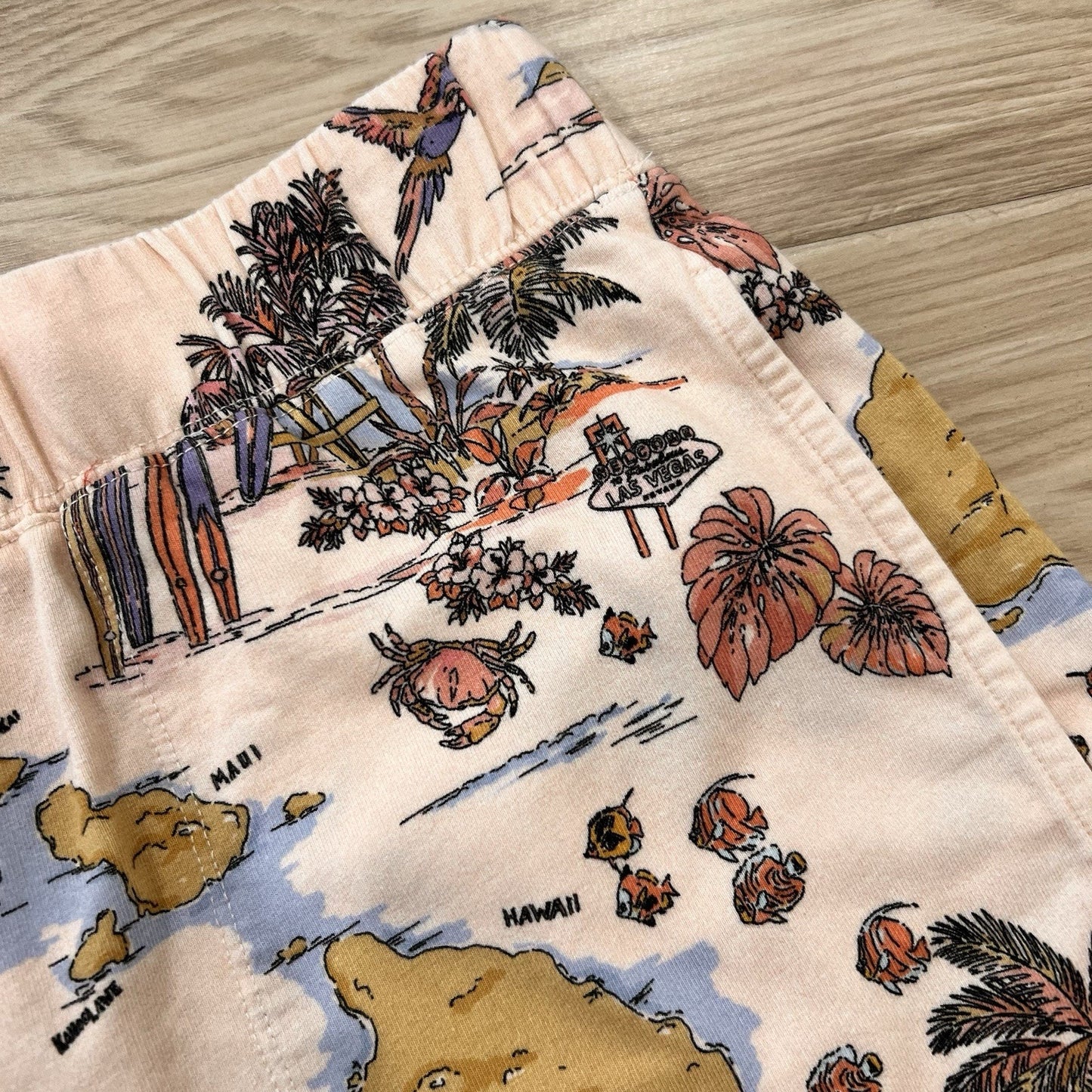 Johnny Was Surfer Easy Shorts (L) Lounge Relaxed Beach Resort Coastal Hawaiian