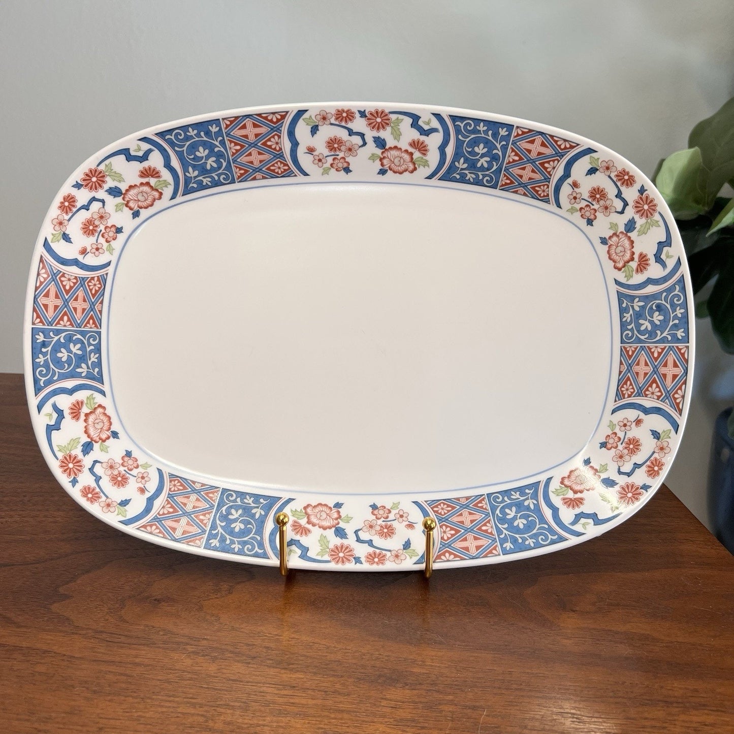 Noritake MING GARDEN 13x9 Serving Platter Japanese Chinoiserie Imari Asian